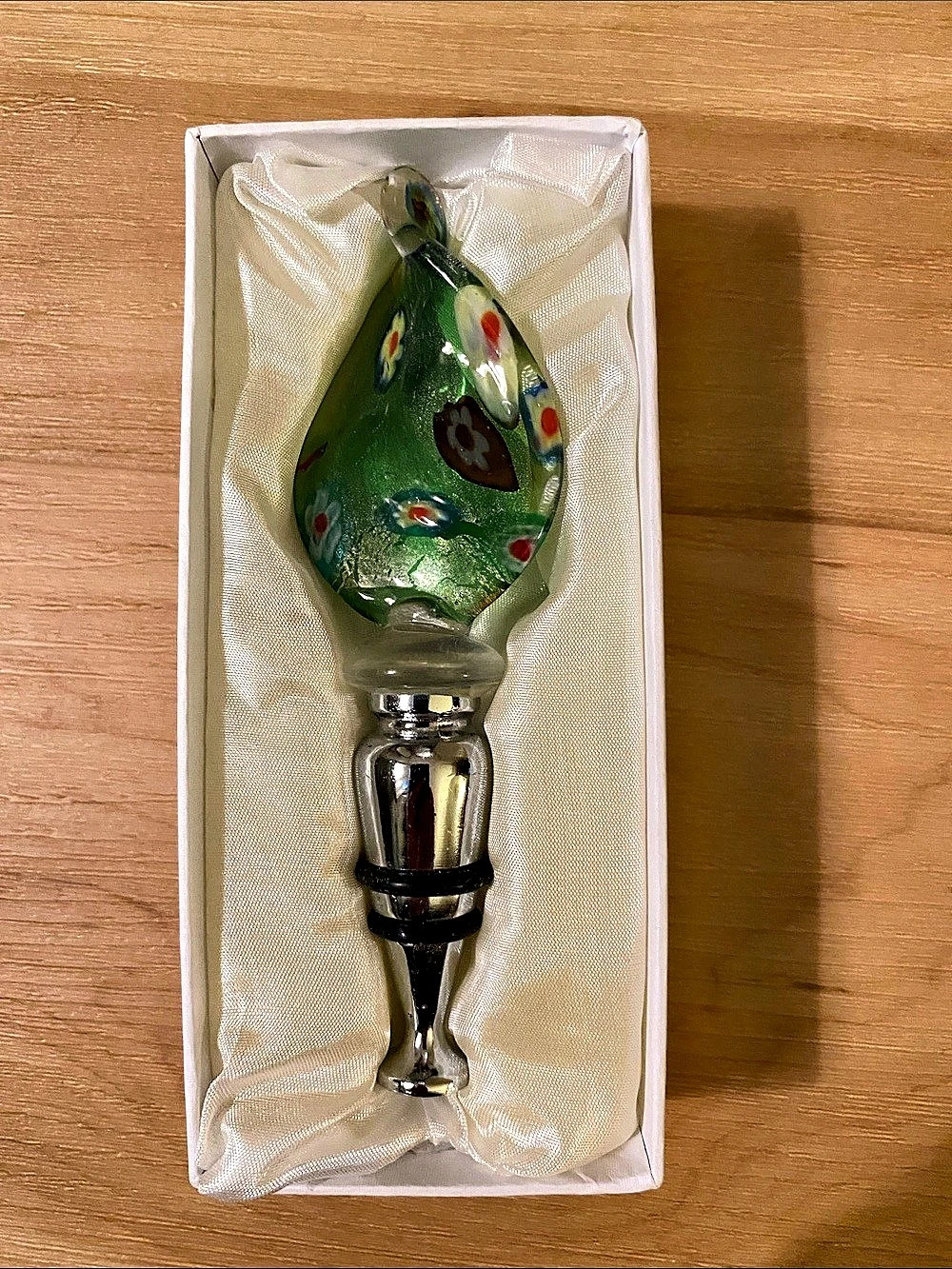 Murano wine bottle stopper
